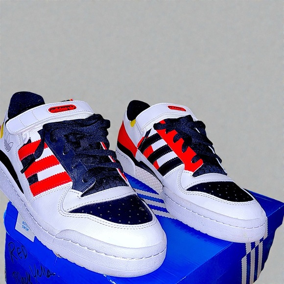 New adidas Forum Low “Legend Ink / Red” Sneakers - Picture 14 of 16